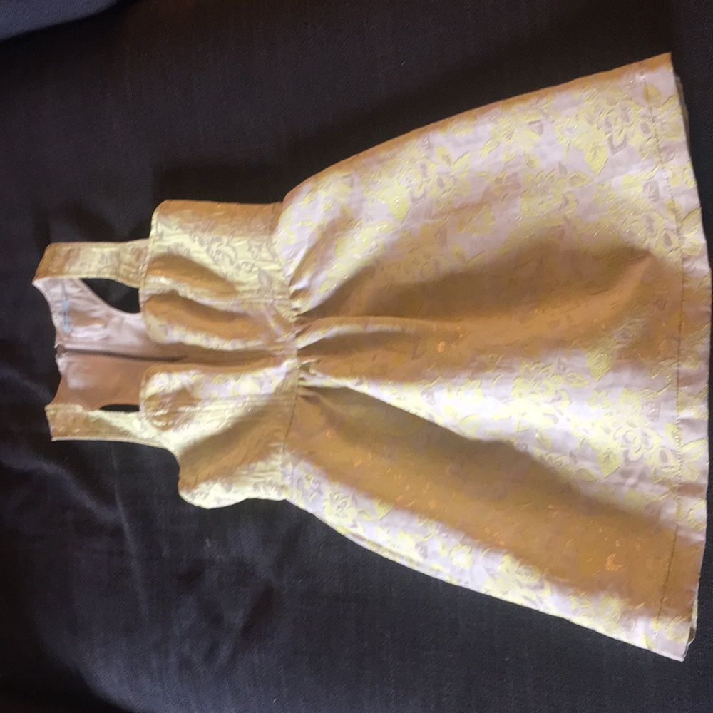 Kimchi Blue casual dress | yellow and gold dress